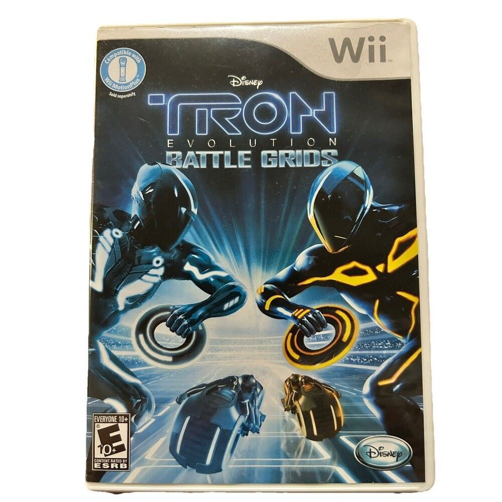 Wii Game Disney TRON EVOLUTION BATTLE GRIDS Game/Case